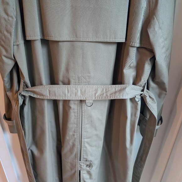 Vintage Harry Rosen Sedgwick Classic Mens Trench Coat – Size 44 Large / XL - Picture 5 of 11